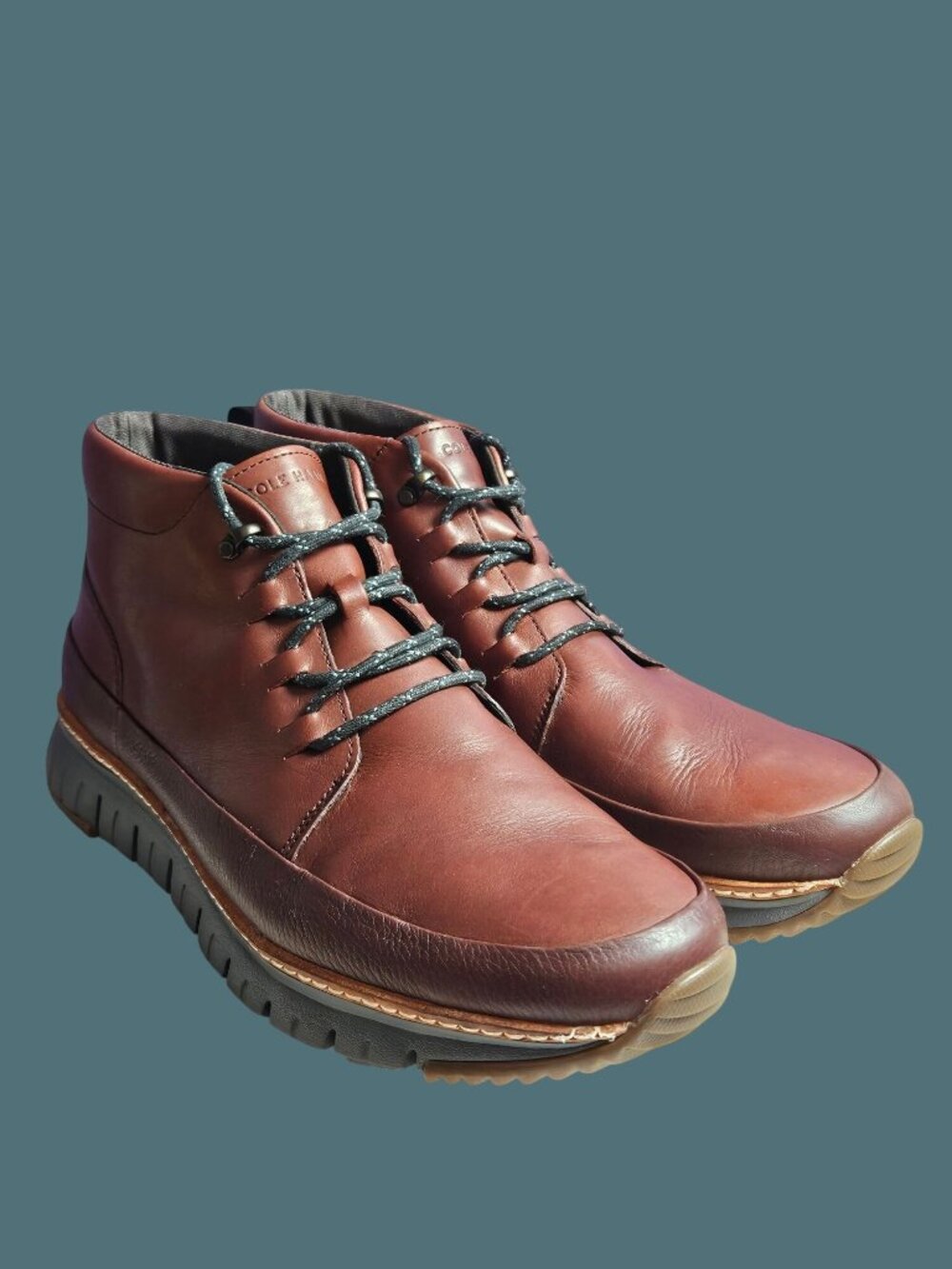 Cole Haan ZeroGrand Rugged Chukka Hickory/Gum Laced Boot Men Size 13M - Picture 8 of 15